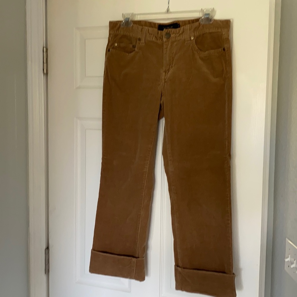 Cropped corduroy pants